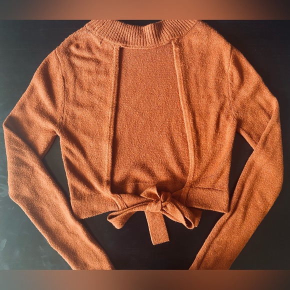 Rue21 Backless Autumn Orange Sweater/ Size M - Picture 2 of 6